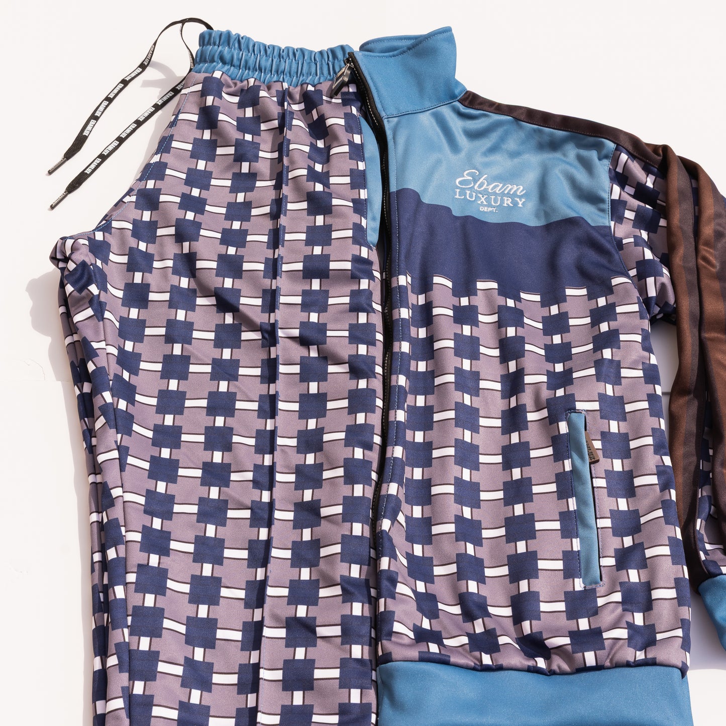 Ebamlux geometric pattern tracksuit - EBAMLUX